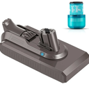 V11 Replacement Battery Compatible with Dyson V11 V15 SV15 Button Click in Installation Style Battery V11 SV15 SV16 SV22 970425-01 Vacuum Cleaner 25.2V 5000mAh (Not Fit for Fixing Styles with Screws)