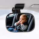 Car Mirror for Baby, 360 Adjustable Baby Car Mirror, Wide Angle Convex HD Safety Cars Seat Mirrors Clip-on for Viewing Rear Passengers, Rearview Mirrors Accessories for Baby Rear Facing