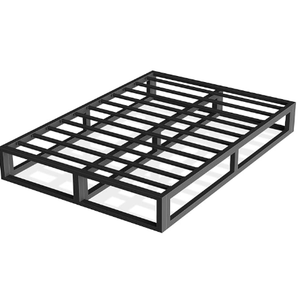6 Inch King Bed Frame with Steel Slat Support, Low Profile King Metal Platform Bed Frame Support Mattress Foundation, No Box Spring Needed/Easy Assembly/Noise Free