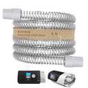 RespiraX Universal CPAP Hose -6 Foot- Universal Premium Made Tube Compatible with CPAP, BiPAP, and BiLevel Machines – Minimizes Mask Leaks-Flexible- and Designed for Restful Sleep (1-Pack)