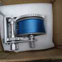 Heavy Duty Boat Winch, 4500 lbs Capacity, All Steel Construction with 2 Inch x 32 Feet Nylon Strap, Manual Hand Crank for Marine Trailer Loading
