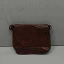 Vintage Look Genuine Leather Shoulder Crossbody Purse Crossover Bag for Women