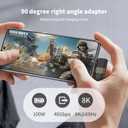 5 x Fidioto Right Angle USB C Adapter 2Pack, Zinc alloy adapters, 90 Degree USB C Male to Type C Female Adapter Compatible with MacBook/Steam Deck/Switch/Notebook/PC/Tablet/Type-C Phones and More Devices.