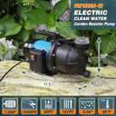 1.5HP 1200GPH Portable Garden Booster Pump with Prefilter