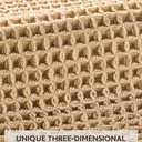 tchdio Waffle Bath Mat-Runner Rug, Super Absorbent Non Slip Bath Mats for Bathroom Machine Washable Long Rugs with Tassels, Bath Rugs for Bathroom Floor Beside Tub, 2' x 6' (Brown)