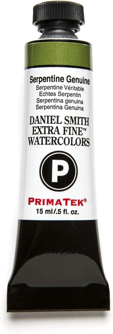 DANIEL SMITH 284600190 Extra Fine Watercolor 15ml Paint Tube, Serpentine Genuine, 0.5 Fl Oz (Pack of 1)