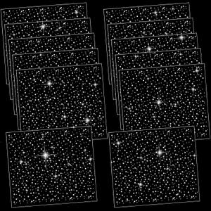 Glenmal 12 Sheet Iron-on Rhinestone Sheets Crystal Transfers Glitter Hotfix Rhinestone Decals Hot Melt Patches for Clothing Craft DIY Decor(Classic White Diamond Style)