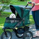 Pet Gear No-Zip Jogger Pet Stroller for Cats/Dogs, Zipperless Entry, Airless Tires, Easy One-Hand Fold, Cup Holder + Storage Basket, Hunter