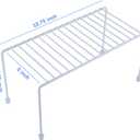 Kitchen Shelves, Cabinet Organization Mini Storage Shelf, White,Set of 2