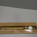 AIZESI Gold Tension Curtain Rod 30-63Inch 1PCS,Spring Tension Rod No Drilling Non-Slip Adjustable Tension Curtain Rod,Spring Loaded Rod Extendable Tension Rod For Windows Doorway Bedroom