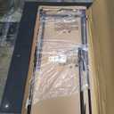 COSCO 20" x 48" Vinyl Top Folding Table, Black