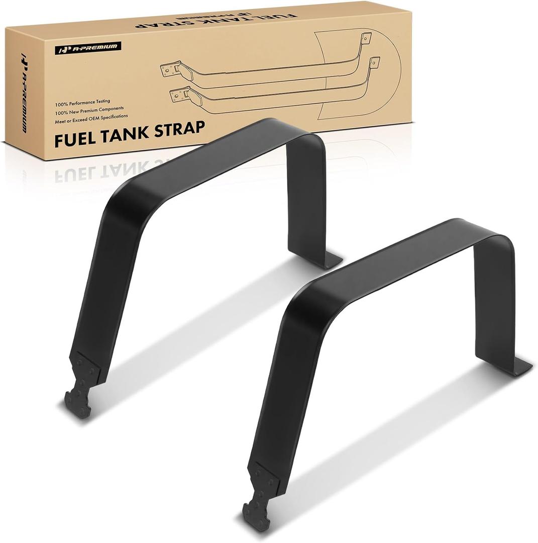 A-Premium Set of 2Pcs Fuel Tank Straps Compatible with Chevy GMC Truck - 1999-2019 - Silverado 1500/2500/3500, Sierra 1500/2500/3500, Replace # 15206818, 15288145