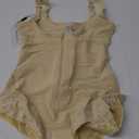 SHAPERX Women's Fajas Colombianas Shapewear Postpartum Tummy Control Body Shaper Butt Lifter Bodysuit (Medium, Beige)