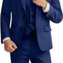 Boys Navy Suit for Kids Tuxedo 5 Piece Formal Dress Clothes Slim Fit for Toddler Suits Size 6 (Navy Blue)