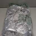 Sequin Spandex Chair Sash 50 Pcs Silver Sequin Sashes Chairs Silver Stretch Spandex Bands Sparkling Chair Cover Decorations for Wedding Banquet Party Festival Shining (5.9"X13.78")