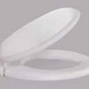 Centoco Toilet Seat Round, Soft Cushioned Vinyl Toilet Seat, HPS20-001, White