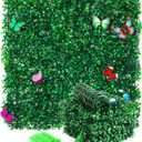 12Pcs Artificial Grass Wall Panels - 10x10 Grass Backdrop Wall, UV Protected Greenery Decor for Indoor Outdoor Use (10x10 (12pcs))