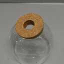 54 oz Glass Fish Bowl Vase with Cork Lid, Clear Bubble Planter Vase Globe Flower Centerpiece, 3 Inch Open Mouth Round Terrarium Vase, 6 Inch Diameter x 5 Inch Height (1PCS)