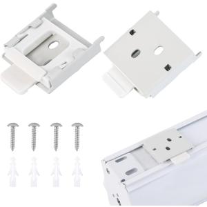 Metal Mounting Brackets Roller Blind Buckles Universal Replacement for Roller Shade (White)