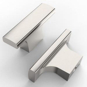 Asidrama 10 Pack Brushed Satin Nickel Kitchen Cabinet Knobs Dresser Drawer Cabinet Hardware Zinc Knobs for Dresser Drawers (Single Hole Knob)