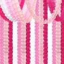 Rose-Red Pink-White Party-Decorations Streamers Garland - 157Ft Four-Leaf Clover Hanging Banner,Wedding Girl Birthday Baby Bridal Shower Engagement Bachelorette Decor Hugtmr