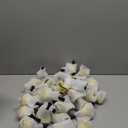 Yeshone 50 Pcs Small Steel Hand Bells Bulk Dinner Service Bells with Plastic Handles Call Handbells for Church Classroom Sick Elderly Teachers Adults(Gold)