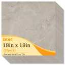 DEXDE Peel and Stick Floor Tile 18x18 Marble Vinyl Flooring Waterproof 10PC, 10 Pack