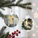 3 x Nativity Christmas Ornament, Religious Ornament, Jesus Mary Joseph, Christian Christmas Decoration, Unique Faith Gift, Religious Gifts, Christian Gifts, Gift Idea