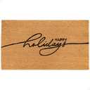THEODORE MAGNUS Holidays Door Mat - Welcome Mat for Front Door with Non-Slip Backing - Durable Doormat - Perfect for Outside Entrance and Entryway Matt - Outdoor/Indoor - Happy Holidays - 17" x 30"