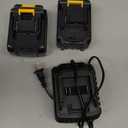 Cordless Leaf Blower with Battery and Charger540 CFM/170 MPH,Battery Powered with 2 x 6.0Ah Batteries,6-Speed & Turbo Mode,Lightweight for Lawn Care,Patio,Leaves,Dust,and Snow Removal,Yellow