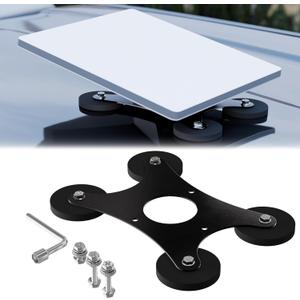 DAIERTEK Starlink Mini Car Magnetic Mount - Ultra Strong 220LBS Quick Release Roof Mount Kit, 360 Rotation, No Drill Universal Magnetic Car Mount for RV Van Truck Boat Yacht Vehicle