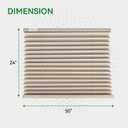 RV Blinds for Camper Windows, Camper Replacement Blinds, Privacy Protection, RV Window Shades for RV, Camper, Travel Trailer, Grey (50" W x 24" L)