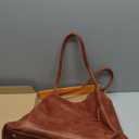 Large Tote Bag for Women Work Vegan Leather 16L Ladies Handbags Womens Big Purses Shoulder for Travel (C1-brown)