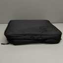 Golf Trunk Organizer, Waterproof Car Golf Locker with Separate Ventilated Compartment for 2 Pair Shoes, Golf Storage for Balls, Tees, Cap, Clothes, Gloves, Accessories, Gifts for Men, Women (Black)