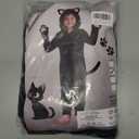 Cat Costume For Girls,Black Cat Noir Costume For Kids Dress Up,Prefect for Halloween,Animal Dress Up Party (Black, M)