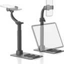 Adjustable Phone Stand, 360 Rotatable Clip-On Holder,Desk Mount with Non-Slip Base for Phone(1 Pack)