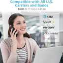 Cell Phone Booster for Home & Office,Up to 2000 sq ft,Cell Phone Signal Booster with Band 66/25/2/4/5/12/13/17,Boost 5G 4G Data for All U.S. Carriers FCC Approved Cell Booster (Black)