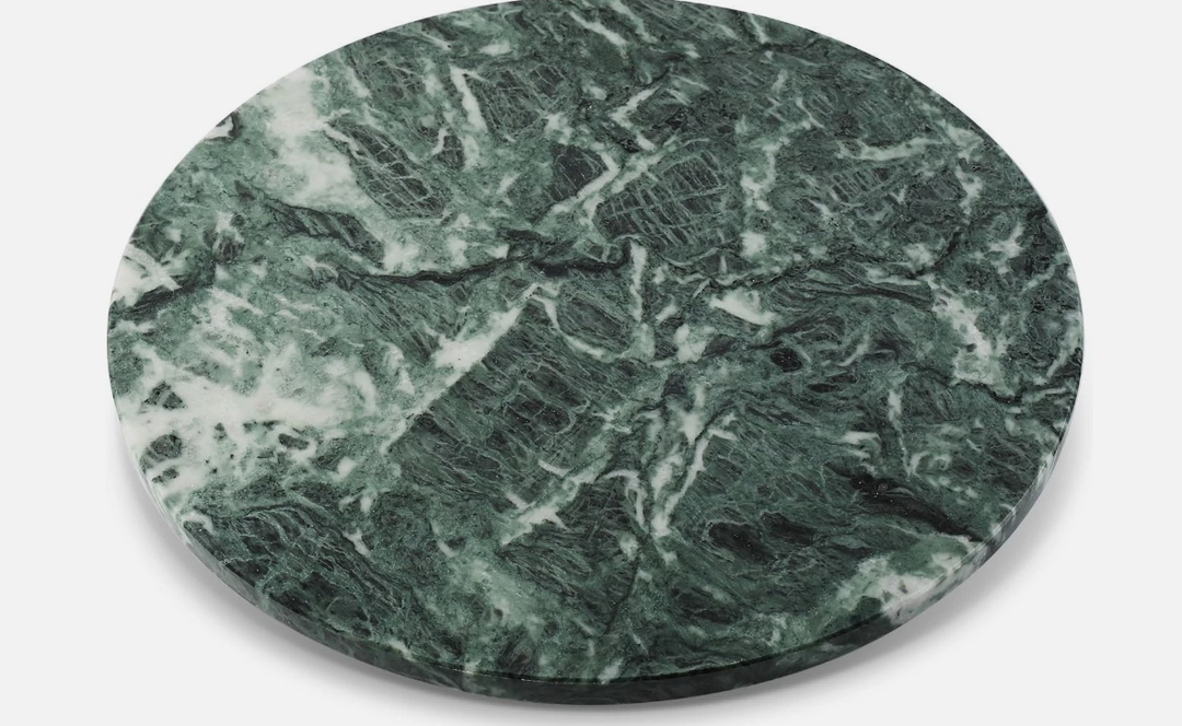 16'' Green Marble Lazy Susan Marble Turntable for Kitchen Dinning, Lazy Susan, Green Marble
