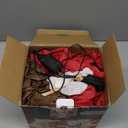 Lulu Home 7.2FT H Christmas Inflatable Decoration, Light Up Air-Blown Reindeer Holding Santa in The Mouth, Xmas Blowups with Storage Bag for Roof Balcony Tree Window Sill Holiday Display