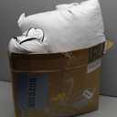 Cobnom Goose Feather and Down Pillows King Size Set of 2, 3-Chamber Hybrid Bed Pillows with 750 Fill-Power Down Surrounded, 100% Organic Cotton Cover, Medium Firm for All Sleepers(20x36 Inch)