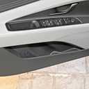 Compatible with Carbon Fiber Lift Window Adjustment Panel Trim Cover Interior Decoration Sticker for Hyundai Elantra 2021 2022 2023 2024 (6PCS Black)