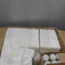 Shihanee 108 Pcs Pillar Candles and Glass Cylinder Vases Clear Cylinder Holders for Slim Pillar Candles Table Decorations, Total 54 Sets(White,108 Pcs)