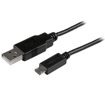 Micro USB Charger Cable 6 Ft, Black
