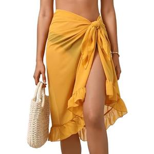 2 Pcs Eicolorte Women Beach Sarong Bikini Bathing Suit Swimsuit Scarf Swimwear Coverup Sarong Pareo Wraps for Women