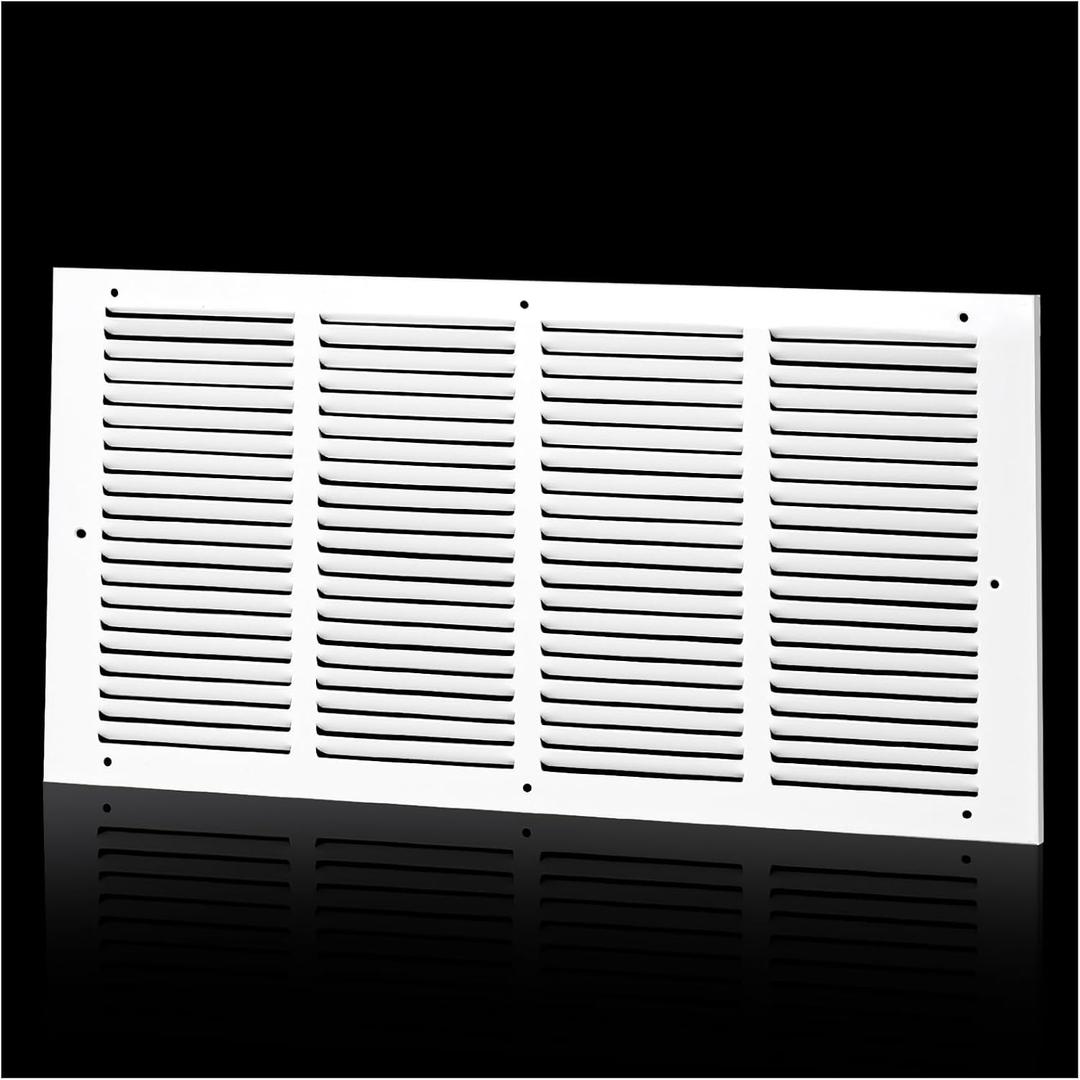 Return Air Grille for 20"Wx10"H inch Duct Opening,Air Return Vent Cover for Wall or Ceiling,AC Wall Vent Cover Grill HVAC Cold Air Intake Grille Without Filter Housing,Outer Dimension:21.75"WX11.75"H