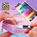 Bedazzling Kit 48000Pcs 60 Colors Resin Jelly Rhinestones, Multicolor 3mm Flatback Gems for Diamond Art, Bedazzler Kit with 4Pcs 10ml B7000 Jewelry Glue & Tools for DIY Nail Art Crafting Book Makeup, Ultra Large Packs | 3mm Beads