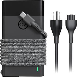 New Slim 65W Laptop Charger Fits for HP Laptop Charger USB C Computer Replacement, Envy x360/Elitebook x360/Spectre x360/Elite x2/Pavilion/Zbook/ProBook, Fast Type C Chromebook Power Cord Adapter
