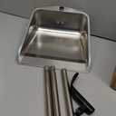 Yangbaga Dust Pans with Long Handle - 35Heavy Duty Metal Upright Stand Up Dustpan - Long Handled Stand Up Dustpans - Best Dustpans for Home/Lobby/Shop/Garage/Yard