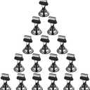 ERYTLLY 16 PK Place Card Holders 1.7 inches Table Card Holder Steel Card Holders for Weddings,Birthdays,Photos, Memo Notes, Restaurants (Black)