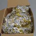 50 Feet Gold Christmas Tinsel Garland for Christmas Tree Decorations, Xmas Metallic Twist Shiny Hanging Garland Decor for Mantle Stairs Fireplace Home Holiday Indoor Outdoor